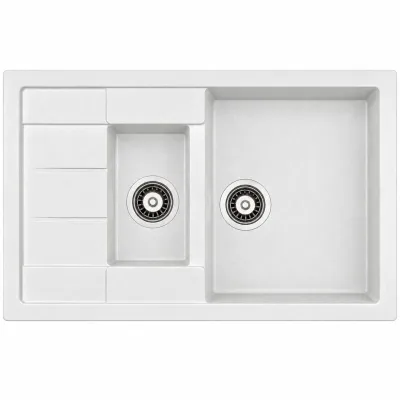 Гранітна мийка Adamant ANILA PLUS Білий Гранітна мийка Adamant ANILA PLUS Білий