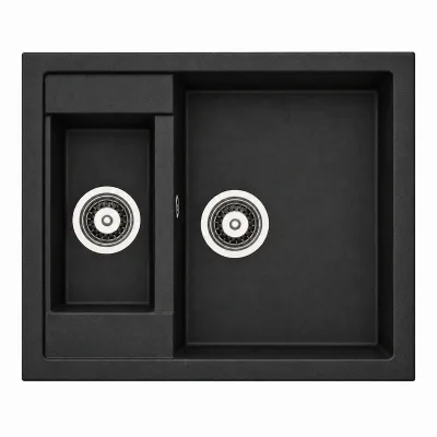 Гранітна мийка Adamant DUPLEX Антрацит Гранітна мийка Adamant DUPLEX Антрацит