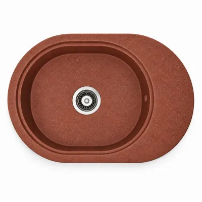 Гранітна мийка Adamant OVALE Terra-cotta